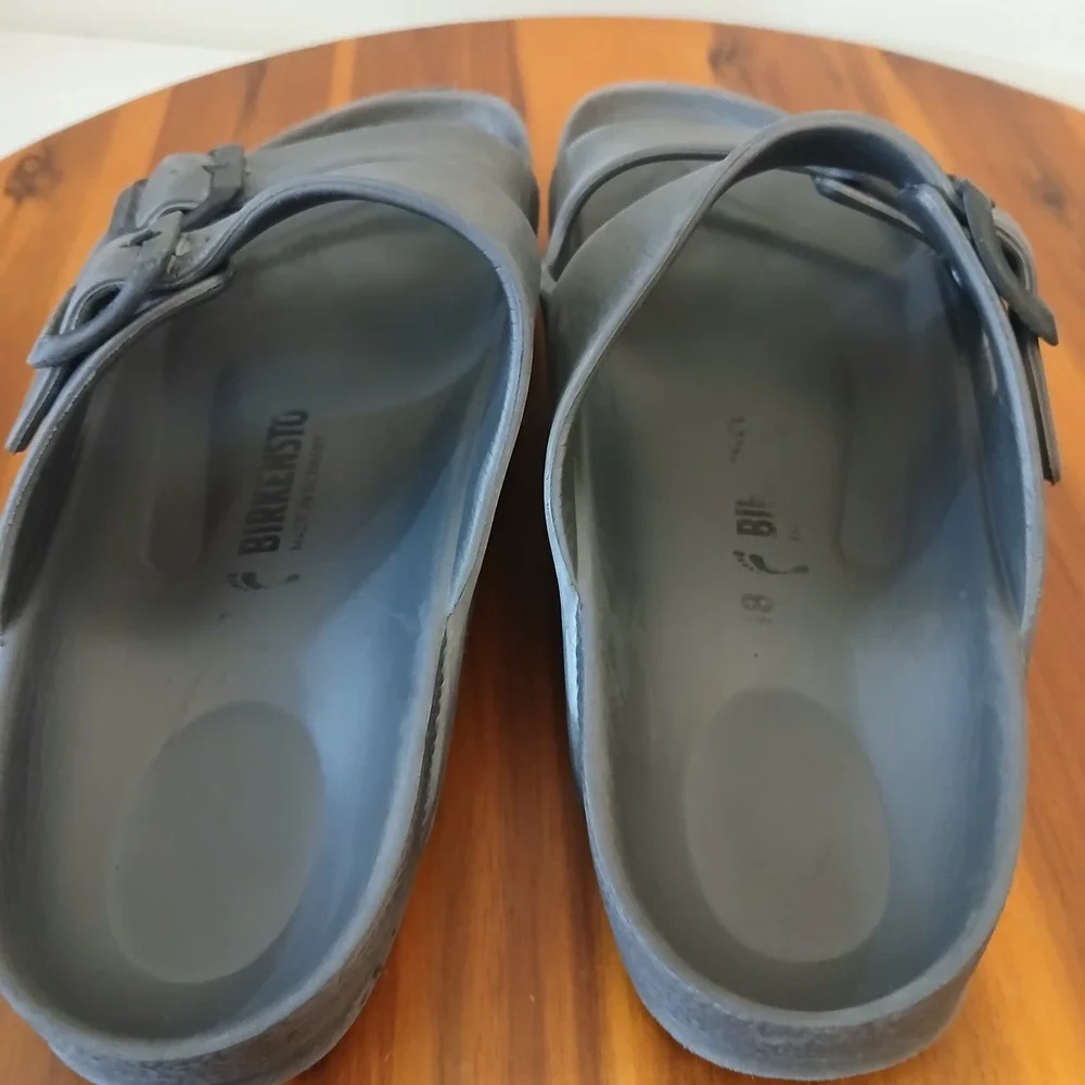 Birkenstock Arizona EVA Mens Size 38 Black Slip On Sandals Slides Waterproof
